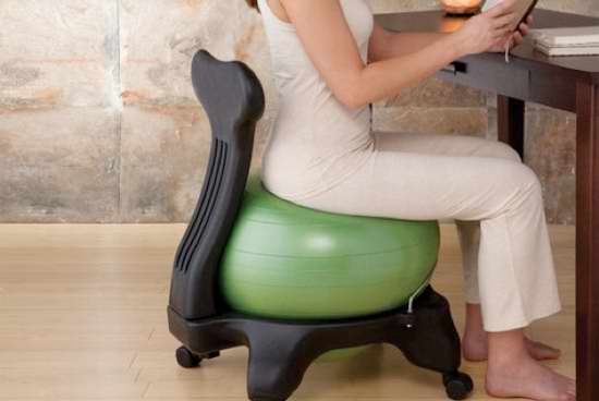  替代电脑椅，锻炼腰部和平衡能力！Gaiam Balanceball 平衡球健身椅5.4折74.99-77.99元限时特卖！多色可选！