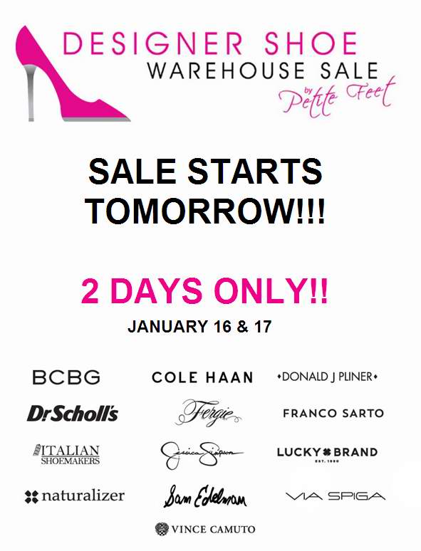  Designer Shoe Warehouse Sale名牌鞋子特卖会，3万双名牌鞋2折起清仓（1月16日-17日）