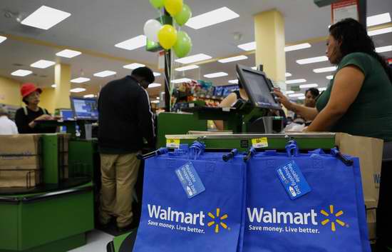  Walmart倡导环保，2月9日起每个购物塑料袋收费5分，环保可再利用购物袋限时0.25元特卖！