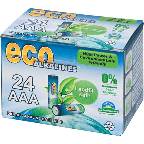  Eco Alkalines AAA 环保电池24只装