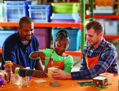  Home Depot 1月9日免费儿童手工课，制作《功夫熊猫3》储物盒，本月另有多个家庭装修免费课程