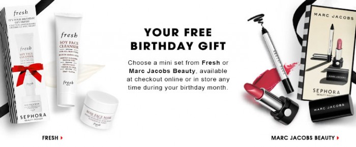  Sephora丝芙兰推出两款免费生日礼包，生日当月可免费索取，网店另有多个优惠和赠品！