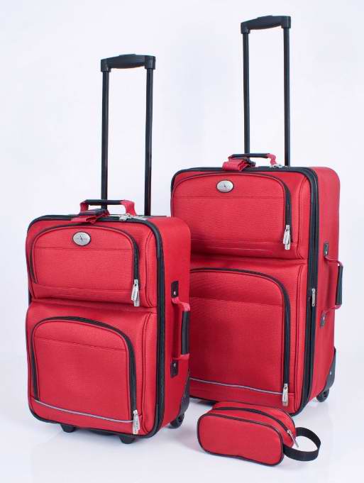  Overland 三件套拉杆行李箱 44.99元（2色可选），原价 249.99元