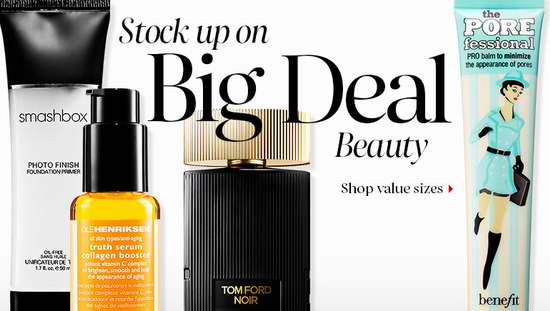  Sephora丝芙兰推出多款美容化妆护肤品大包装超值价销售，网店另有多个优惠和赠品！