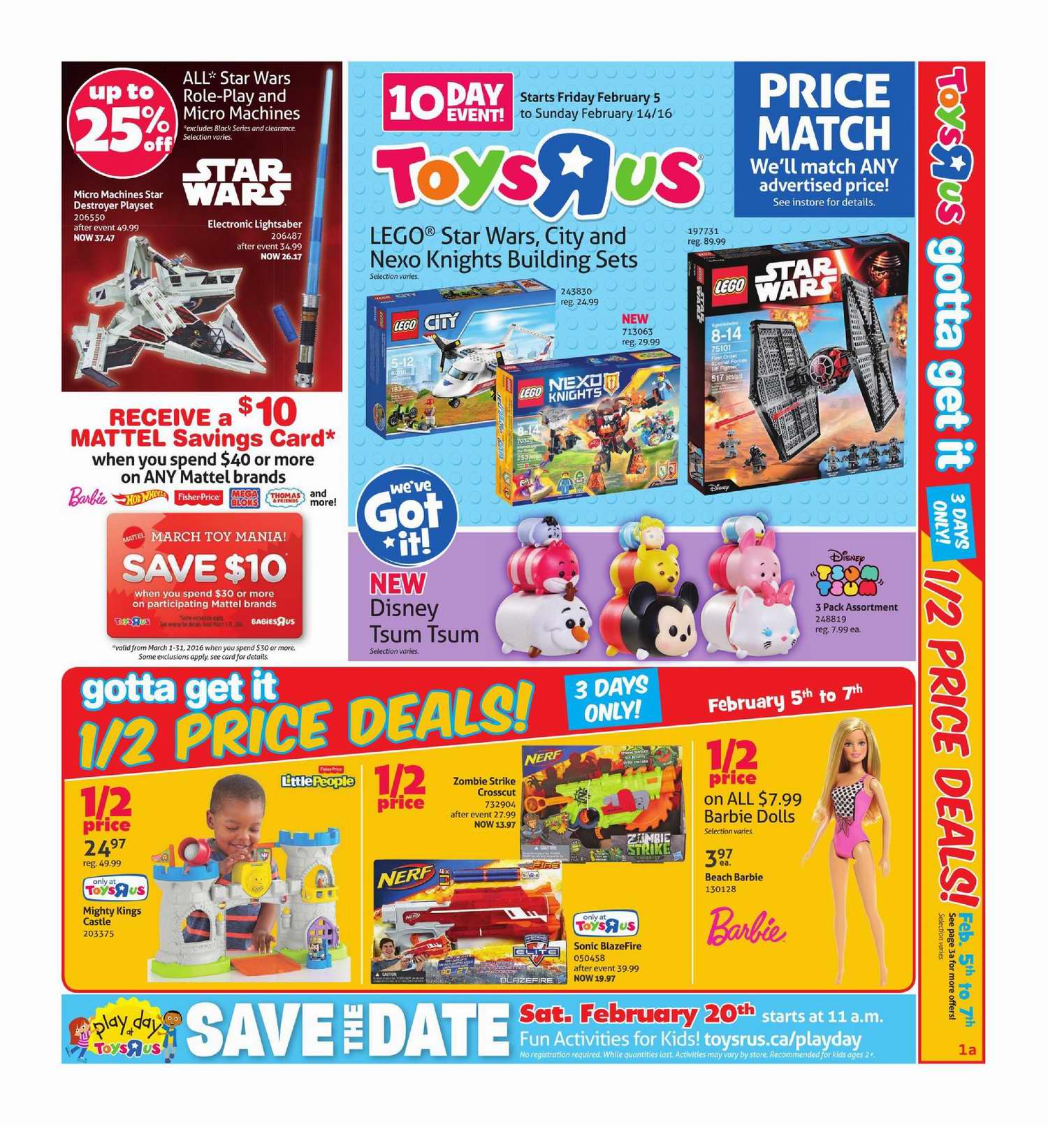  Toys R Us & Babies R Us本周（2016.2.5-2016.2.11）打折海报