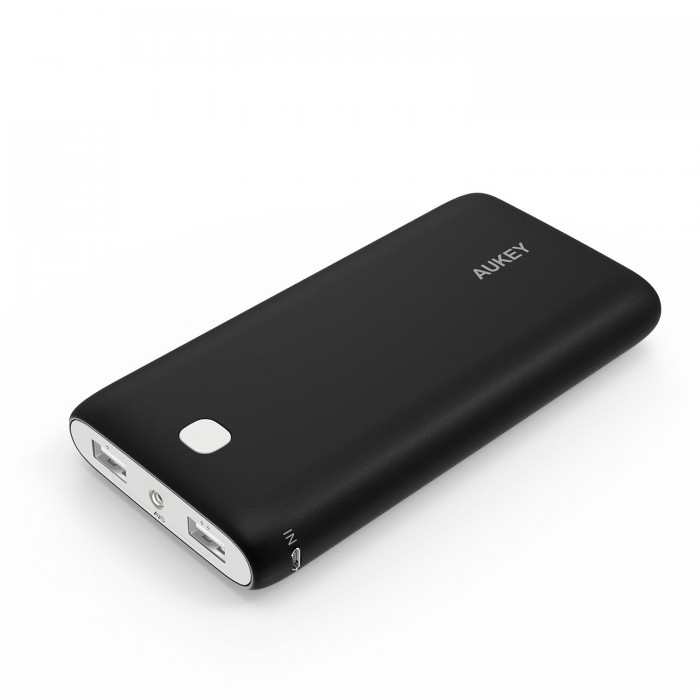  金盒头条：Aukey 20000mAh 双口便携式快速充电移动电源充电宝3.6折 25.59元限时特卖并包邮！