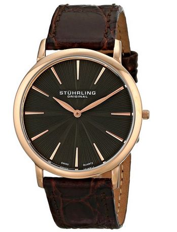  Stuhrling Original 男士 682.04 瑞士石英腕表特价83.99元，原价364元，包邮