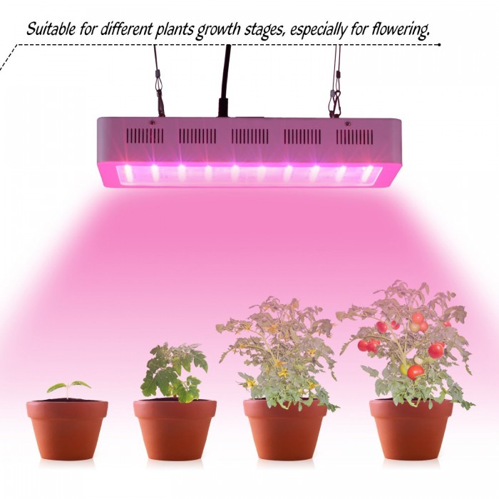  Roleadro 300瓦LED节能室内植物生长灯144.49元特卖，原价399.4元，包邮，带紫外线消毒杀菌功能！