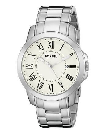  Fossil FS4734 男士防水石英腕表特价75元，原价115元，包邮