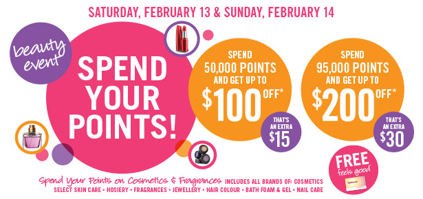  Shoppers Drug Mart 周六周日（2月13日-14日）积分购买护肤化妆品特惠活动