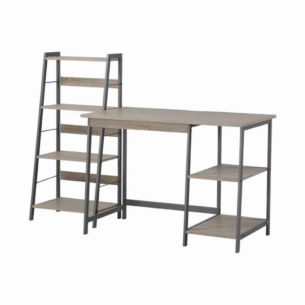  Homestar Furniture 2-PC 笔记本电脑桌+4层书架特价125.39元，原价209.99元，包邮