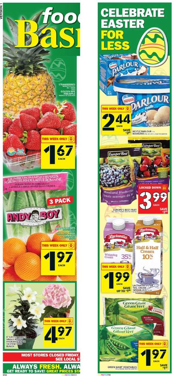  Food Basics 本周（2016.3.24-2016.3.30）打折海报