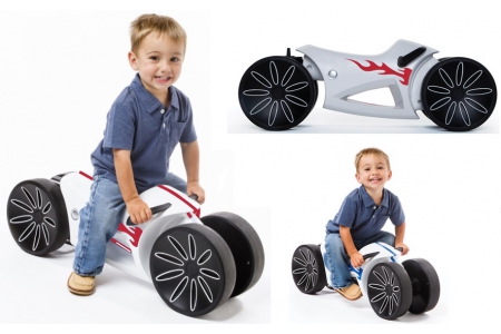 Prince Lionheart yoMOTO 创世平衡摩托 /滑行车玩具75元特卖，原价113.97元，包邮