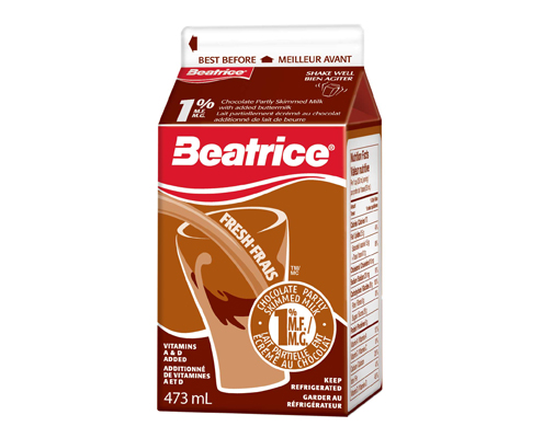 受清洁剂污染，召回部分批次Beatrice Chocolate Partly Skimmed Milk 1% M.F.巧克力奶