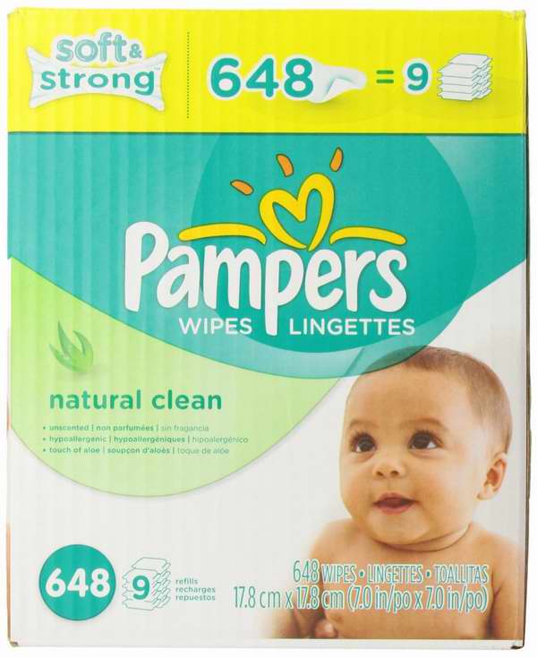  Amazon精选3款 Pampers 防过敏/天然/清新 婴幼儿湿巾纸3折 13.99元限时特卖！