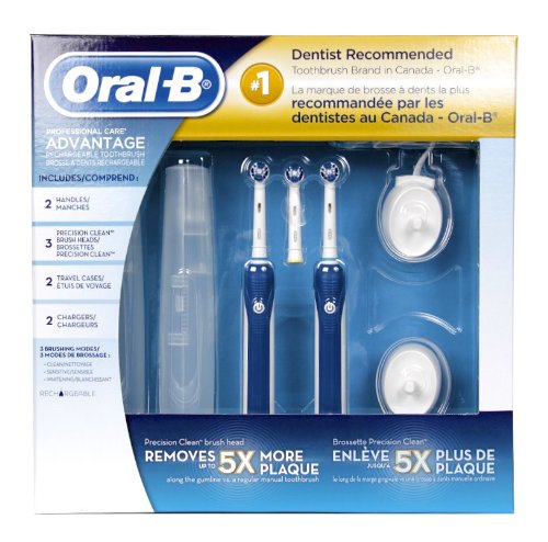  Oral-B Professional Care 3000 电动牙刷两件套4.9折 139.94元限时特卖并包邮！