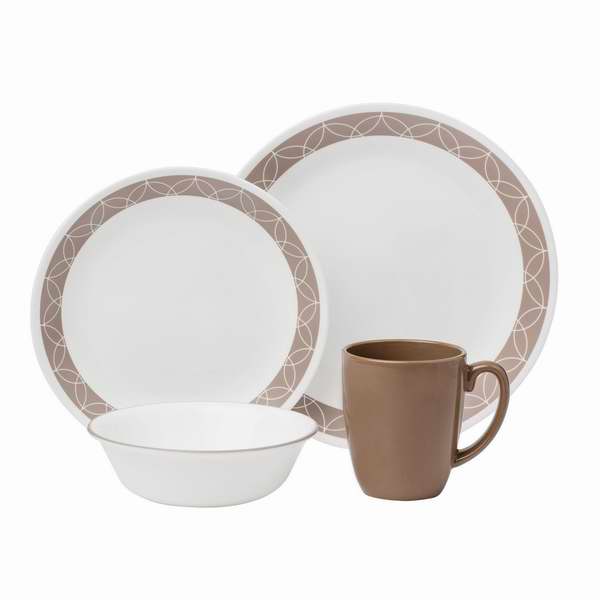  Corelle 康宁 Livingware 16件套餐具2.3折 15.22元清仓！
