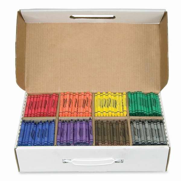  Prang Crayon Master Pack 8色800支超值装蜡笔1.6折 14.39元清仓！