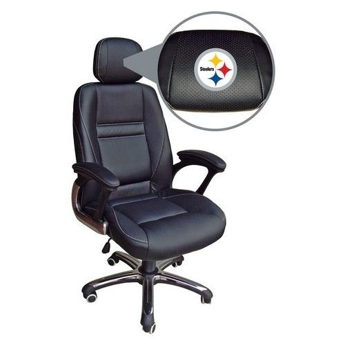  Wild Sports 901N-NFL124 NFL Pittsburgh Steelers 真皮旋转办公椅2.3折 104.71元清仓并包邮！