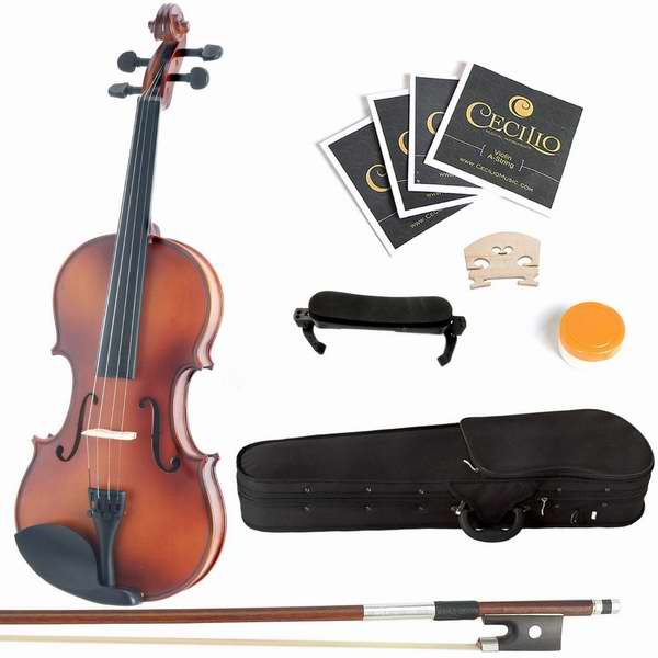  Mendini 4/4 MV300 Full Size 实木小提琴套装4.2折 99.99元特卖并包邮！