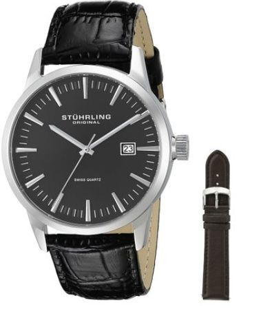  Stuhrling Original 555A.02 男士经典骏景瑞士石英腕表1.4折 59.99元限量特卖并包邮！