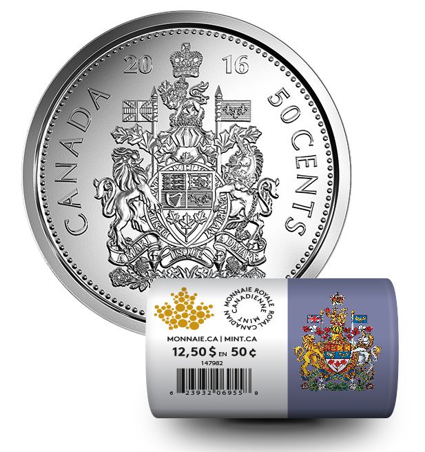  2016限量收藏版加拿大国徽50分纪念币25件套24.95元特卖！