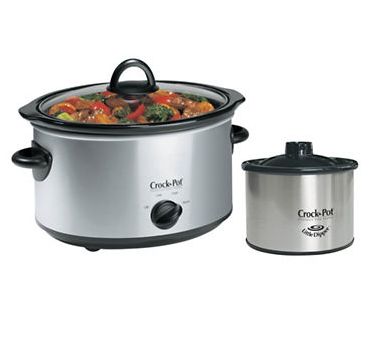  CROCK POT 5夸脱慢炖锅 + 16盎司 Little Dipper 食物加热锅5.8折 34.99元限时特卖！