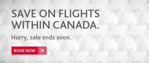  Air Canada 加航、WestJet 西捷航空 加拿大境内航线机票全面特卖！多伦多直飞往返温哥华只需495元，温哥华往返多伦多只需478元！4月14日截止！