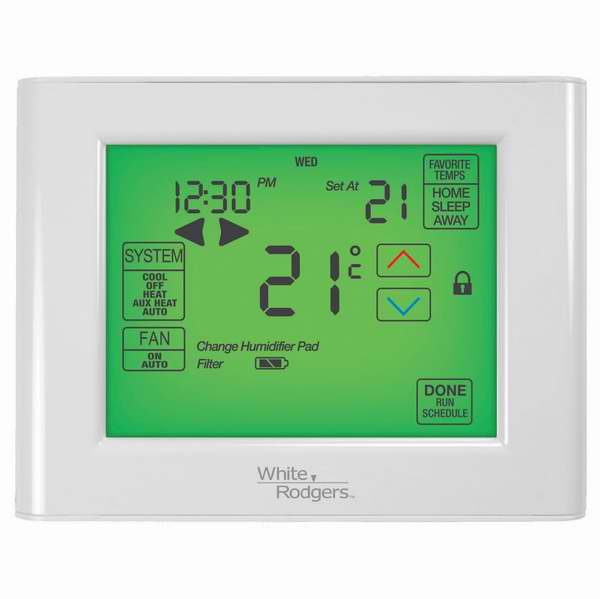  White-Rodgers 7天程控触摸式可编程中央空调/暖炉温控器5折49.99元限时特卖并包邮！