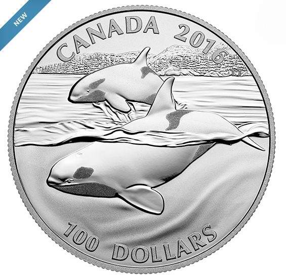  皇家铸币厂新推面值100元纯银海豚纪念币原价100元销售并包邮！