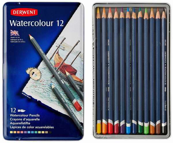  Derwent 得韵12色水彩色铅笔(32881) 4.4折 11.9元限时特卖！
