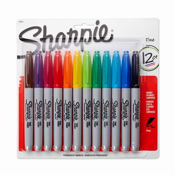  Sharpie 30075 12彩色标记笔4.4折 9.99元限量特卖！