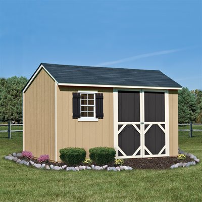  储物工作皆宜！Heartland Stratford 12x8英尺木质庭院储物棚屋5.9折 884.02元限时特卖！仅限今日！