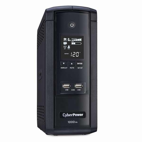 CyberPower BRG1000AVRLCD 1000VA 600W UPS 10插座不间断电源5.4折 109.99元限量特卖并包邮！