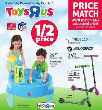  Toys R Us & Babies R Us本周（2016.5.6-2016.5.12）打折海报