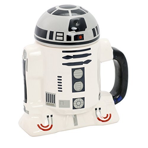  Star Wars 星球大战R2-D2 机器人带盖马克杯 19.99元限量特卖，原价 26.25元，包邮
