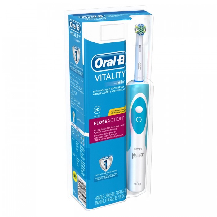  Oral-B 欧乐B Vitality Floss Action超细毛深层清洁型电动牙刷 19.99元特卖，原价 34.85元，包邮