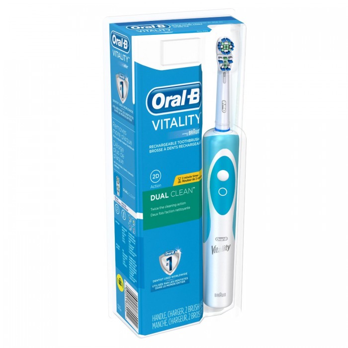  Oral-B 欧乐B Vitality Dual Clean 三重深层清洁型电动牙刷 19.96元特卖，原价 34.85元，包邮