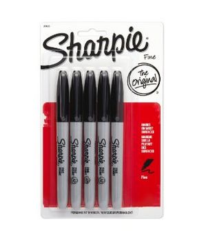  Sharpie FINE POINT 5支马克笔 3元特卖，原价 8.79元