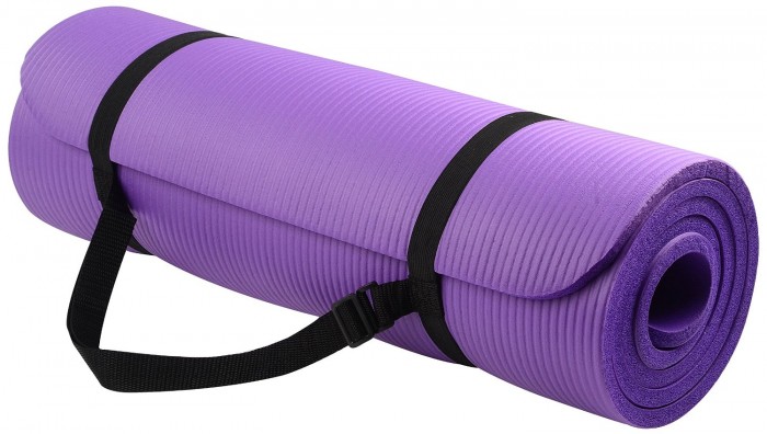  BalanceFrom GoYoga 系列多用途1/2 英寸超厚高密度防撕裂瑜伽垫 24.71加元（2色），原价 39.95加元