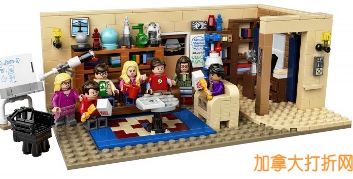  LEGO 乐高 IDEAS 21302 系列生活大爆炸积木玩具 56元特卖，原价 69.95元，包邮