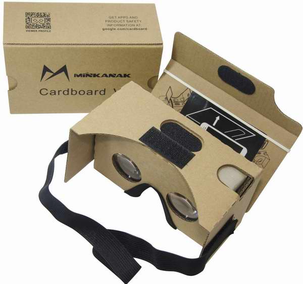  MINKANAK Google Cardboard Kit V2 虚拟现实3D眼镜8折 15.99元限量特卖！