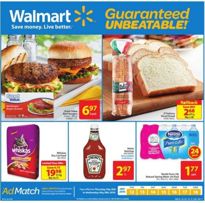  Walmart超市本周（2015.5.12-2015.5.18）打折海报