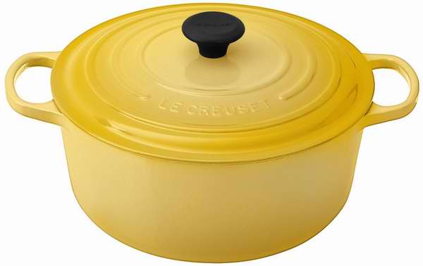  历史最低价，两色可选！Le Creuset 6.9升经典圆形酷彩珐琅铸铁深烧锅5.7折290.68-298.78元限时特卖并包邮！