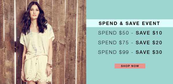  Suzy Shier 特卖区精选125款女装3折起清仓，额外立减10-30元！