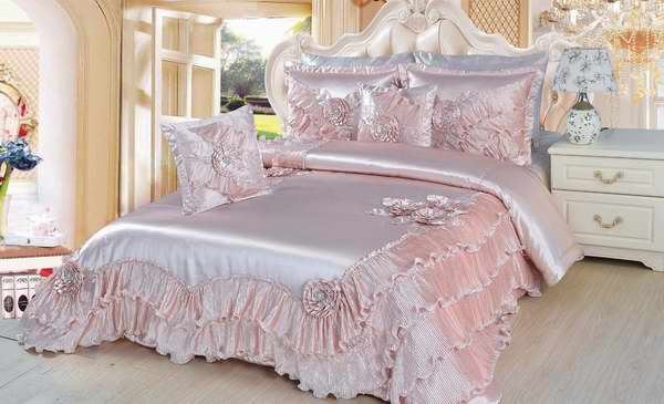  DaDa Bedding BM1202-CK5 5-Piece Dahlia Sateen California King 豪华粉红花朵被子5件套3.3折 126.24元限时特卖并包邮！