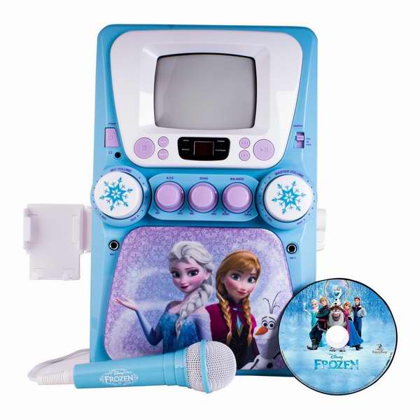  Disney Frozen 迪士尼冰雪奇缘带屏幕CD卡拉OK机4.4折 69.99元限时特卖！
