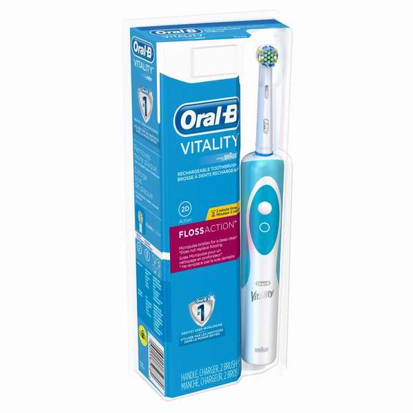  Oral-B 欧乐B Vitality Floss Action 超细毛深层清洁型电动牙刷 19.99元限时特卖！