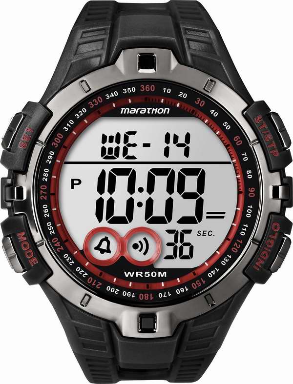  Timex 天美时 马拉松运动系列 T5K4239J 男式电子腕表5折 22.49元限时特卖并包邮！