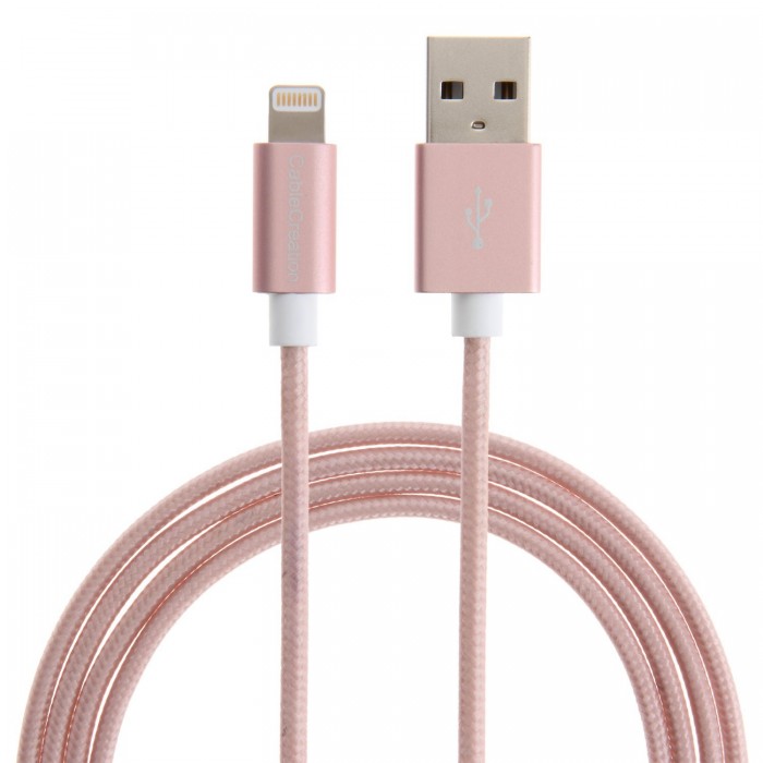 苹果MFI认证，CableCreation USB数据线 11.89元限量特卖，原价 13.99元